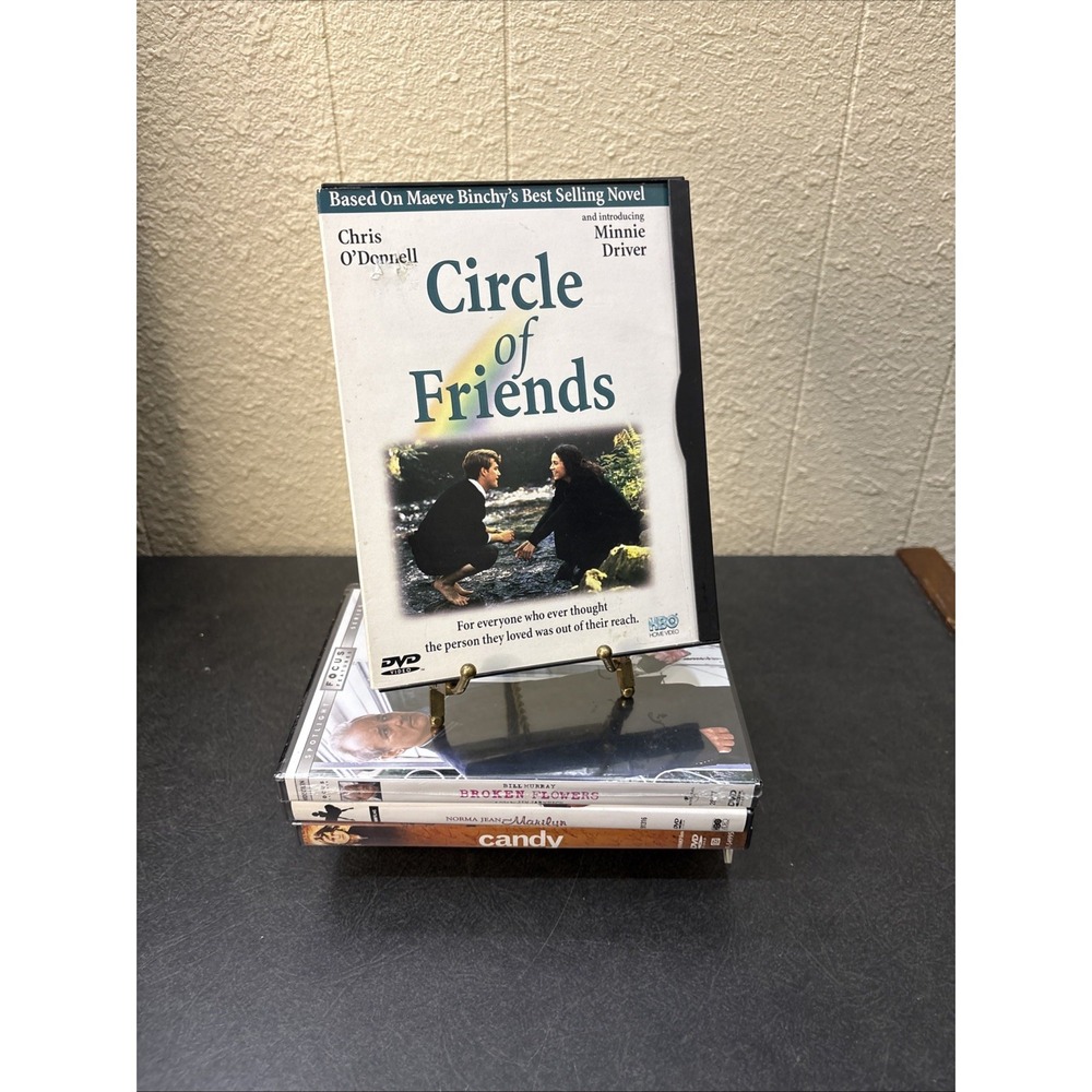 Lot of 4 DVDs~Candy~Norma Jean & Marilyn~Broken Flowers~Circle of Friends